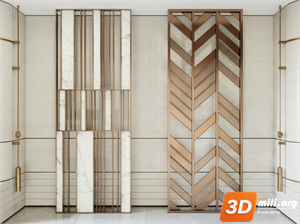 Folding screen Skp Files 